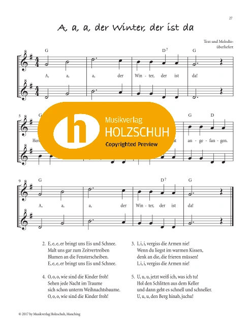 A, a, a, der Winter, der ist da